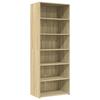 VidaXL Highboard Oak Sonoma 70x41x185 Cm Engineered Wood, Sideboard, Cupboard, Side Cabinet, Cabinet, 3281689
