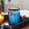 Retro Stijlen Glazen Snoeppot Canister SStorage Container Embossed Luchtdicht Houten Deksel Voor Huisdecoratie
