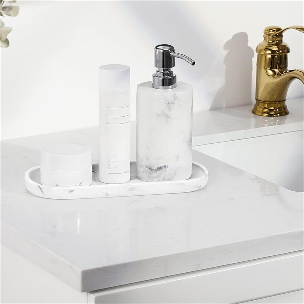 Countertop Organizer Silicone Bathroom Tray Soap Dispenser