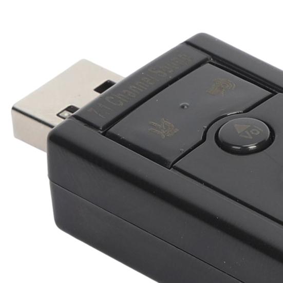 Sound Card Professional MIC Recording Function Audio Transfer Plug Play Analog 7.1 Channel USB External Sound Card for Home