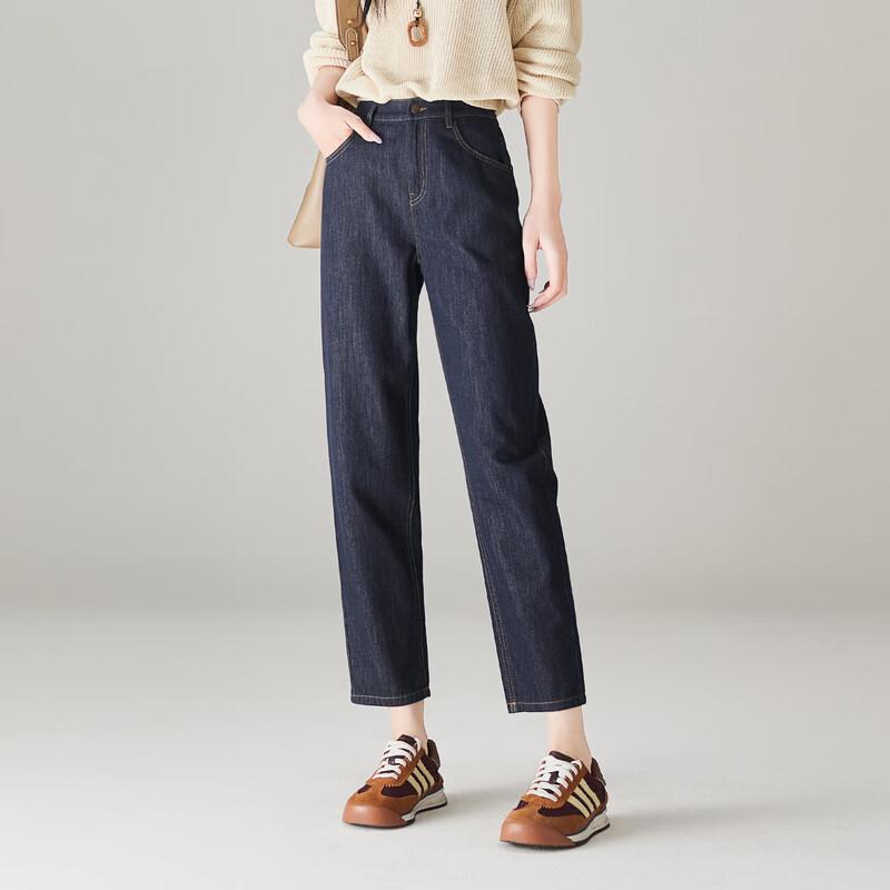 SOFSIL Women's High-Waisted Slim-Fit Cropped Jeans