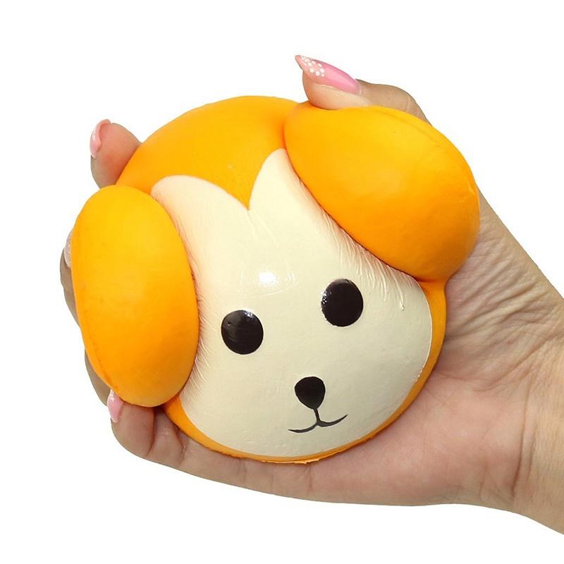Simulation Multicolour monkey  Countenance Slow Rebound Squishy Charms Bread Hanging Toy