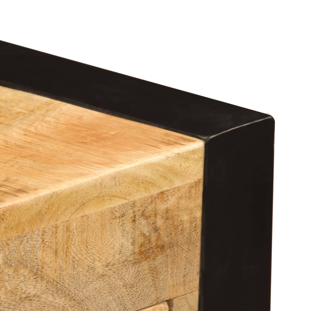 Mango Wood Solid Desk with 2 Drawers 110 X 50 X 77 Cm
