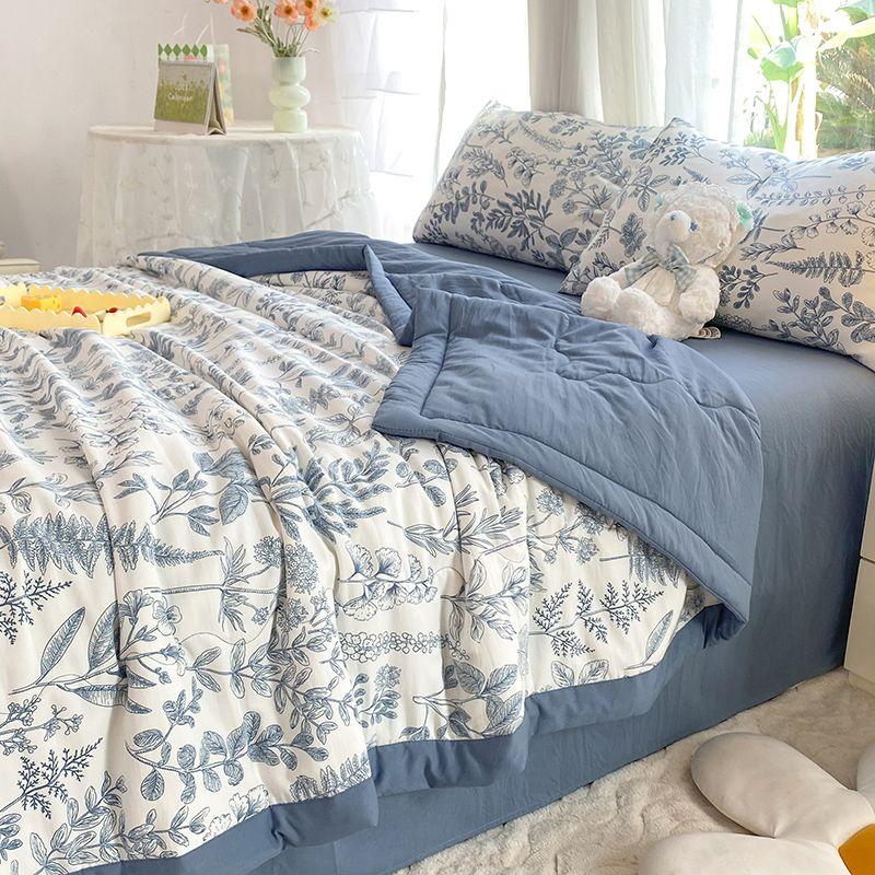 

Cool Blanket двухслойное марлевое летнее одеяло с кондиционером, комплект из четырех летних одеял, можно стирать в стиральной машине 150x200 1pcs