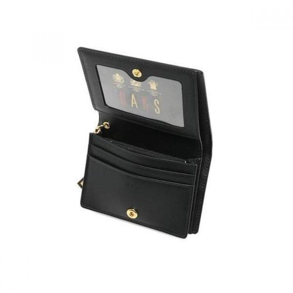 Daks Black Quilted Logo Charm Wallet Dcwa9f218