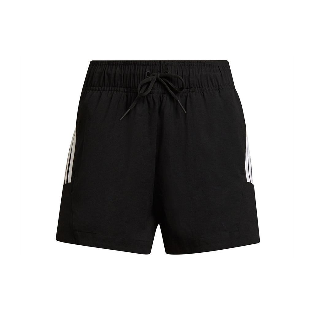 Adidas W Fi Wv Short Striped Print Sports Shorts Women Shorts Black H21576