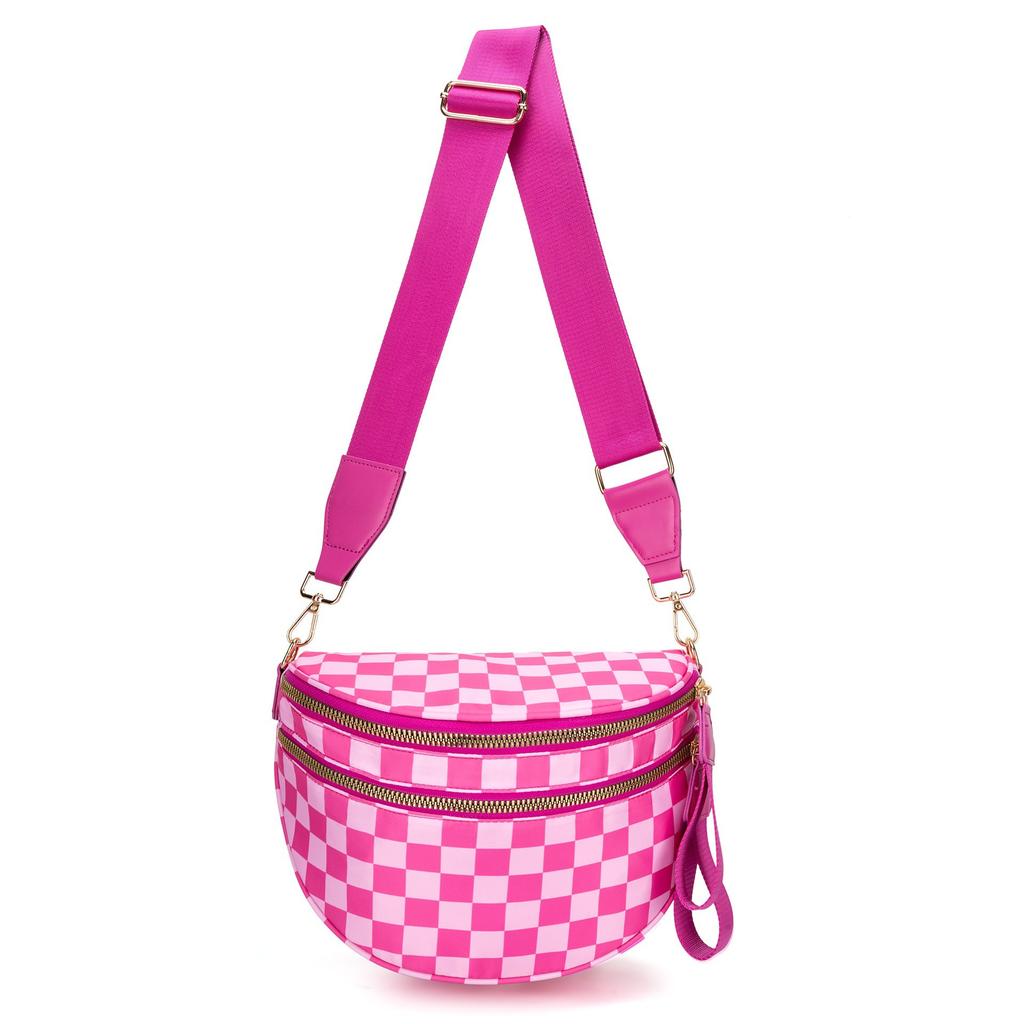 Women Adjustable Strap Crossbody Bag Vintage Shell Waist Bag Casual Daily Shoulder Purse