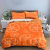 Set Biancheria da Letto Frutta Agrumata Arancia Copripiumino Federe (1 * Copripiumino 2 * Federe, senza piumino)