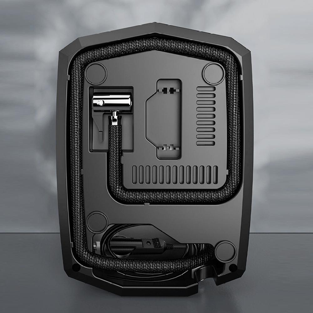 Reifenfüller Tragbarer Luftkompressor Akkubetriebene Reifenpumpe mit 3 Düsen 12V Auto