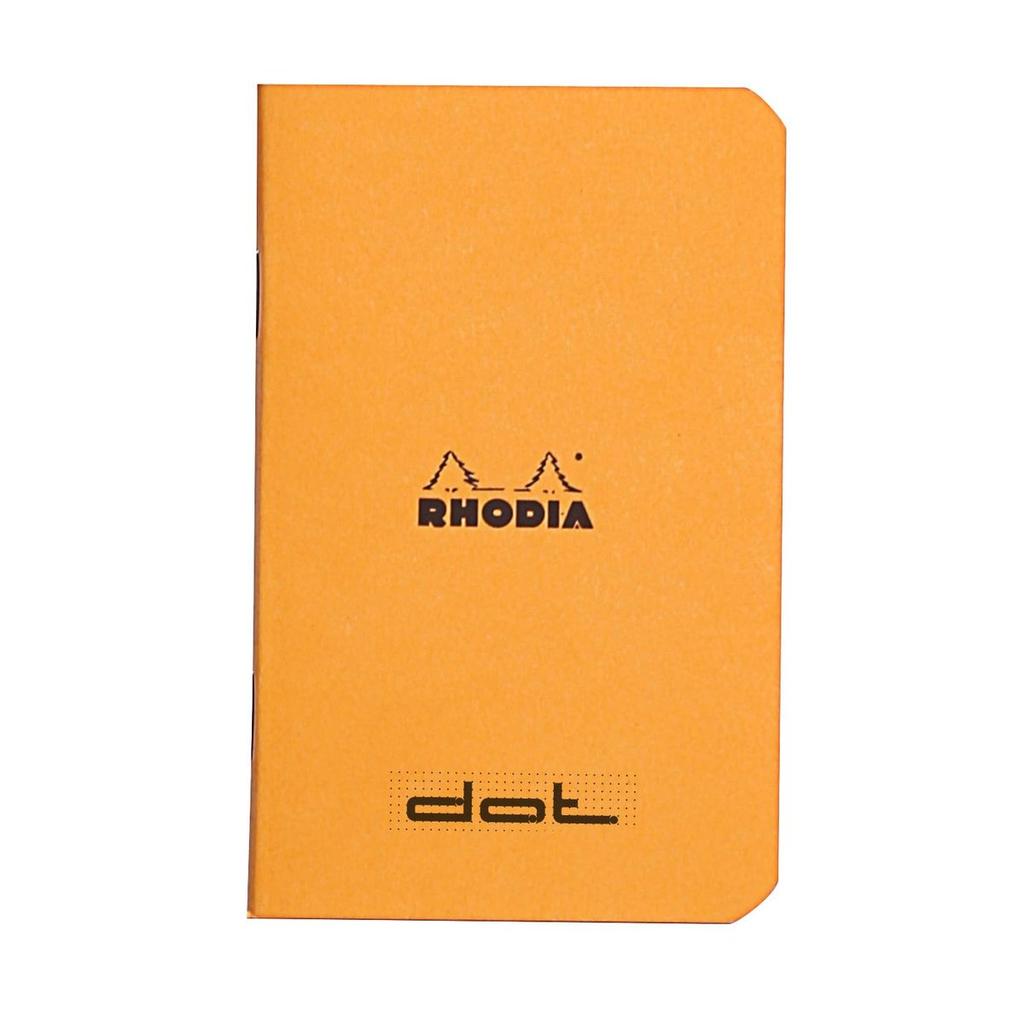 Rhodia Stapled Notebook Mini Classic Dot Grid Orange 48 Pages 2-Book Set Cf119156
