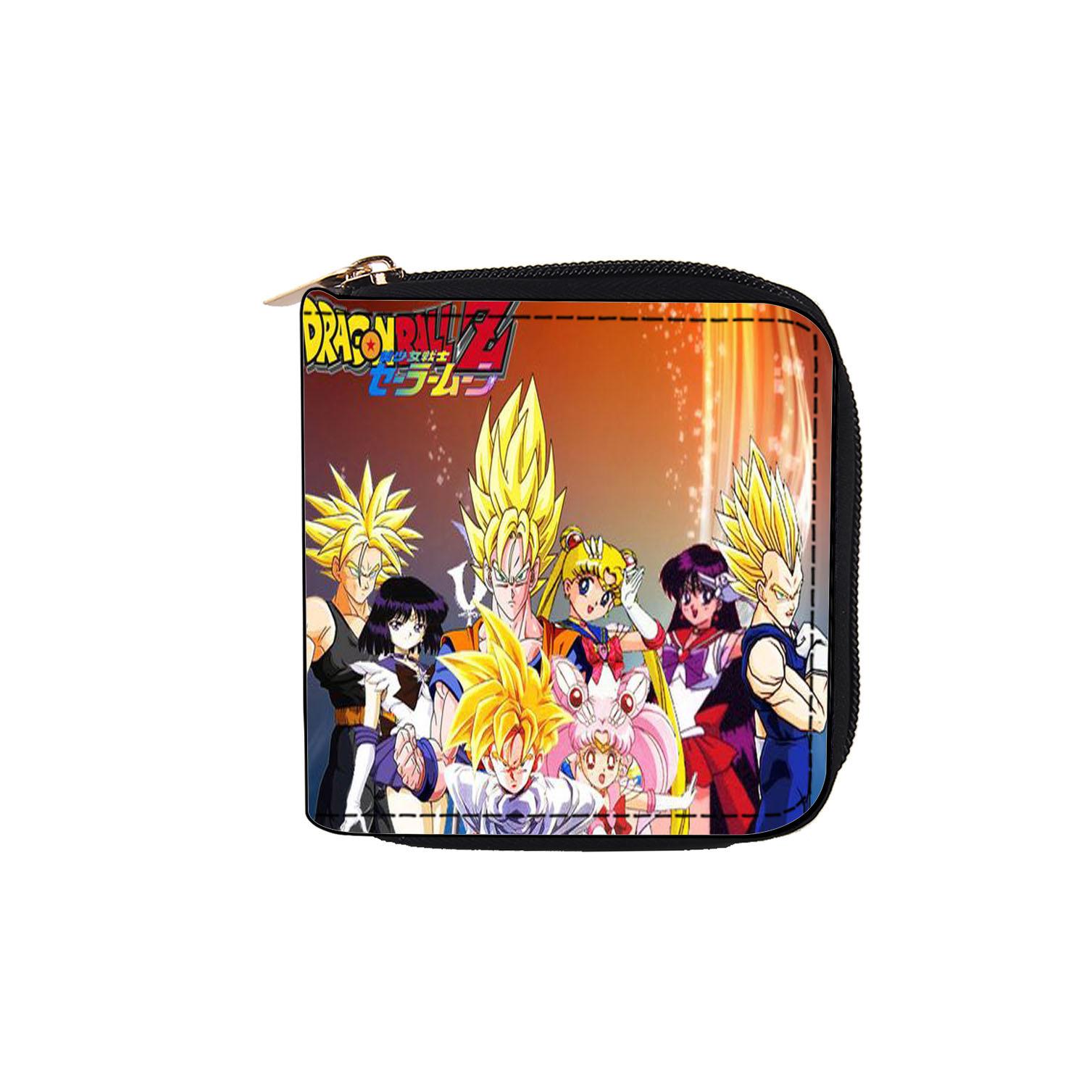 

Кошелек-клатч Dragon Ball с короткой молнией, мультяшный