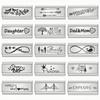 Love Family Dad Mom Italian Charm Links Modular Connector Fit 9mm Stainless Steel Bracelet for DIY Making Jewelry Accessories