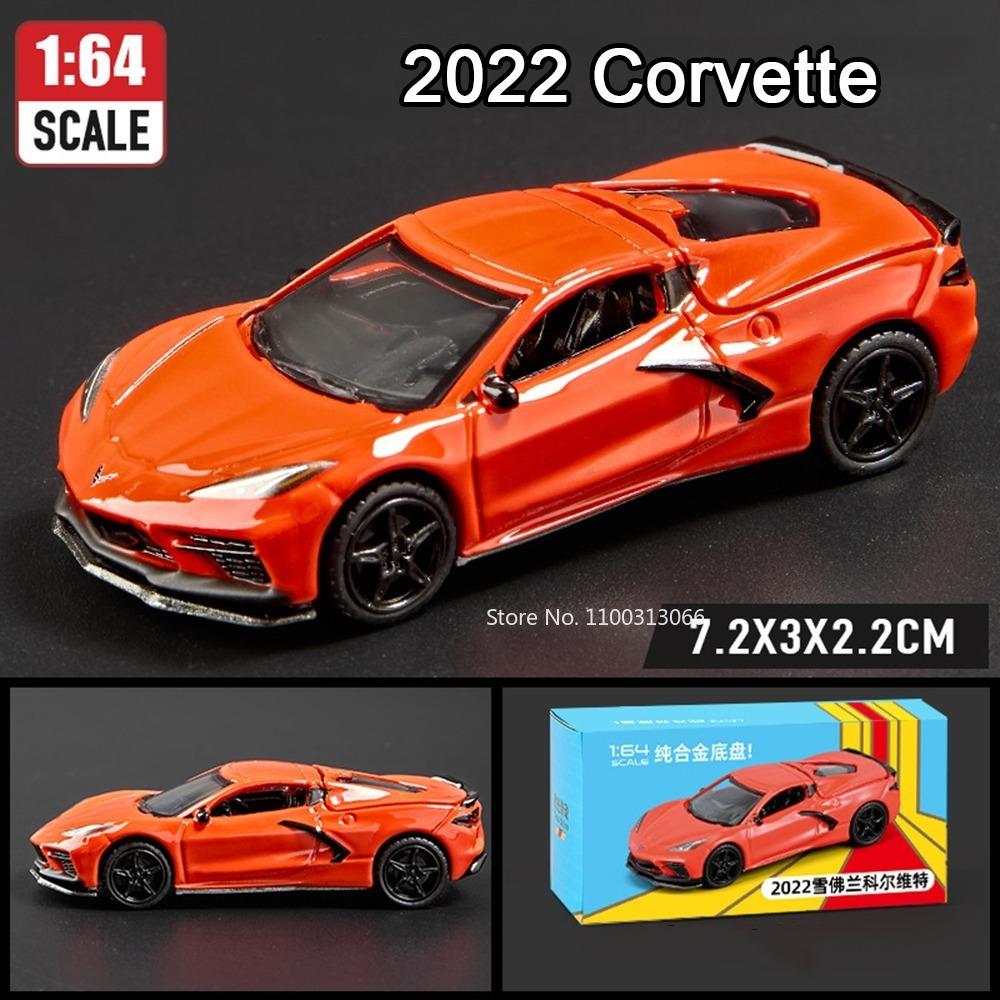 1:64 Serie Auto Modellen Speelgoed Corvette T1 Gt500 Firebird Legering Diecast Prachtig Interieur Miniatuur Voertuig Voor Kind Volwassen Cadeaus