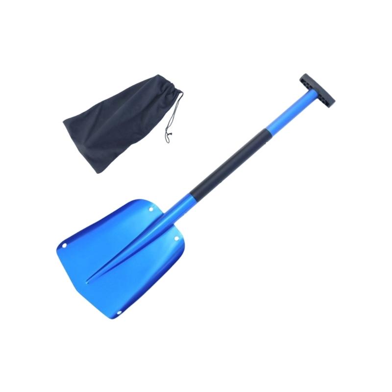 652F Heavy Duty Aluminum Alloy Snow Shovel With AntiSlip Grip Winter Survival Tool