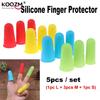3pcs/5pcs Finger Protector Non-slip Finger Guard Protect Fingers From Scald Cut High Temperature Resistant Finger Cover Silicone