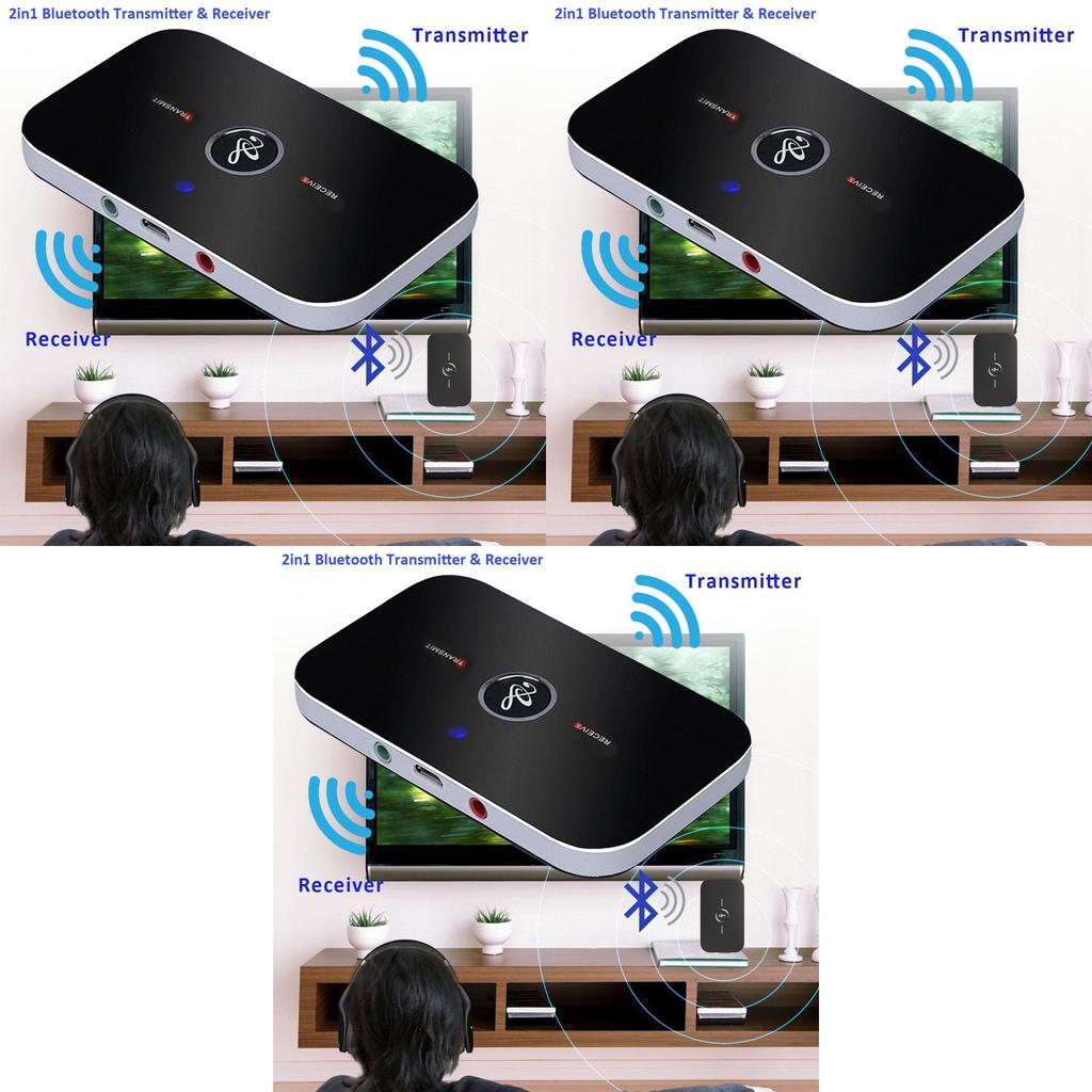 High-fidelity Wireless Bluetooth Audio Transmitter And Receiver With Versatile 3.5mm Rca Adapter