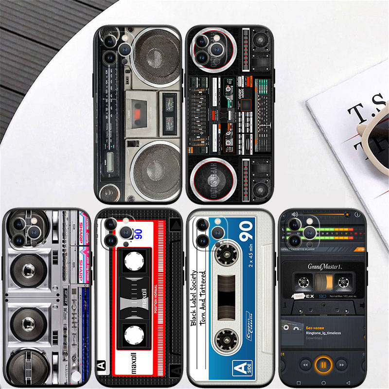 IR30 Vintage Boombox Tape Shell for Samsung Note 20 10 S25 Plus Ultra Lite A51 A52 A53 A71 A72 A73 M20 M30 M21 M31 M51 A11 A70 A56 A26