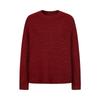 JUZUI Anna & Chou Women's Dropped Shoulder Red Lurex Knit Sweater