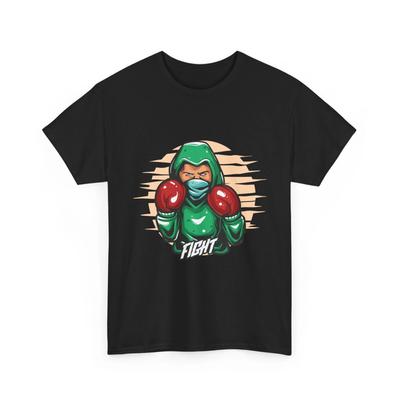 Hooded Boxer Fight T-Shirt | Boxing Gloves Graphic Shirt, Cool Gift Idea, Sports