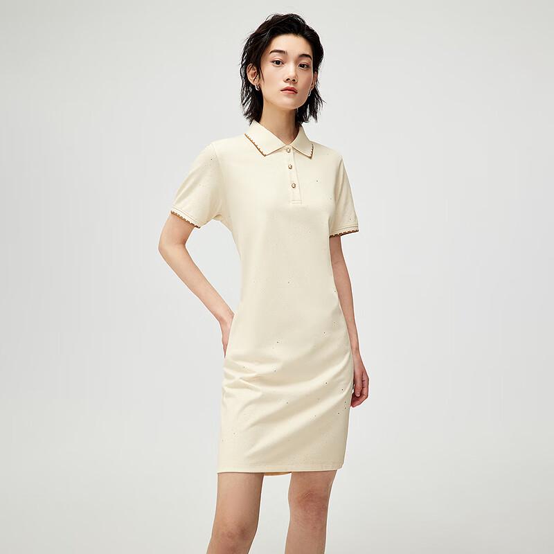 HLA Women's Sequin Embellished Polo Dress