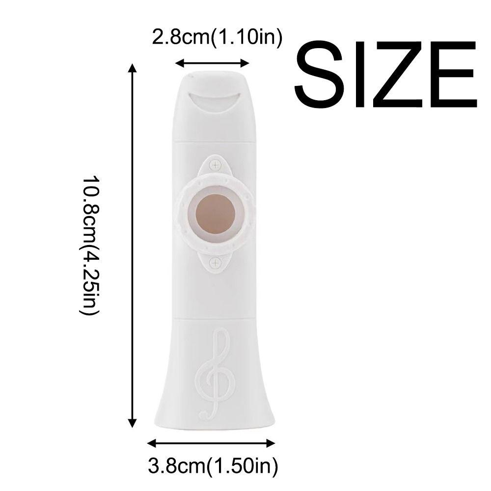 Adjustable Tone Kazoo Instrument Plastic Wind Instrument Single Hole Kazoo  Outdoor Activities