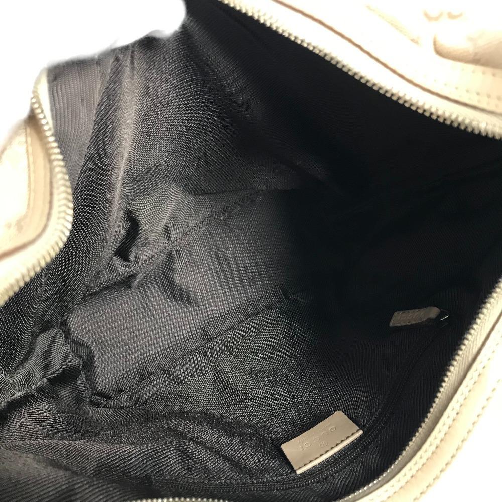 Gucci 73885 GG Logo Bucket-shaped Shoulder Bag GGCanvas/Leather Beige