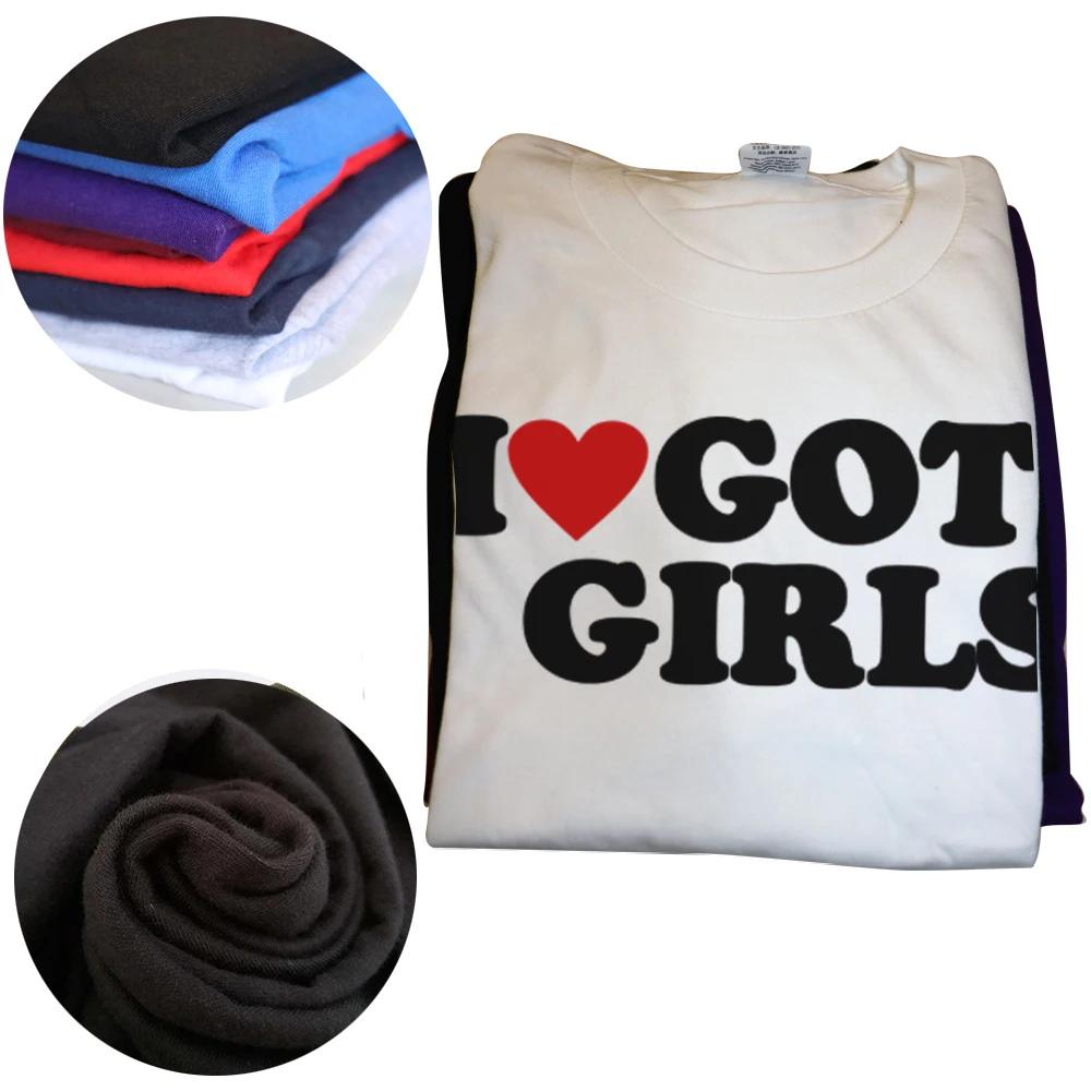 Funny I Love Goth Girls Red Heart T Shirts Tee Tops Round Neck ShortSleeve Fashion Tshirt Clothing Casual Basic Tshirts