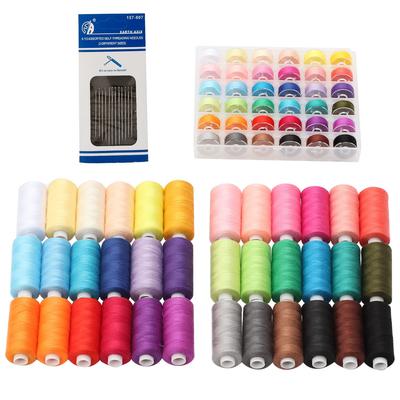 Windman Upper and Lower Thread 36 Sewing Machine Thread Bobbin Thread with Bobbin Box Household Hand Sewing Needle Embroidery Hand Sewing Thread Home