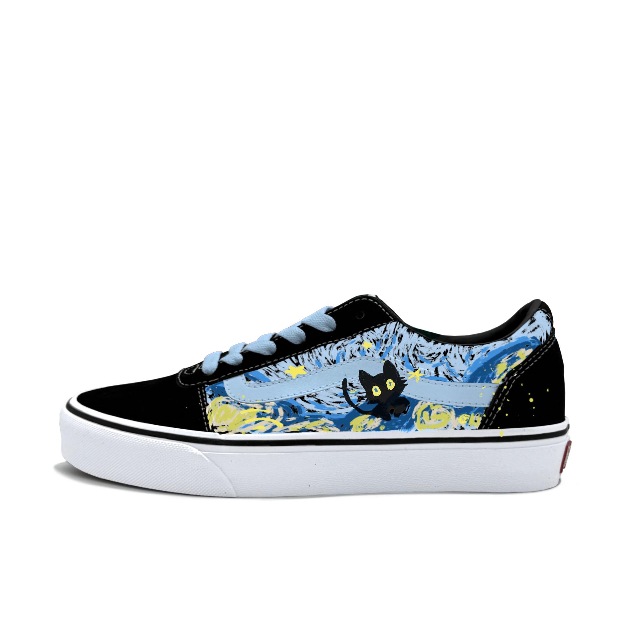 

Vans Ward Abrasion Resistant Low top Skateboard Shoes Women s Sky Blue VN0A3IUNIJU(Team613-) 35