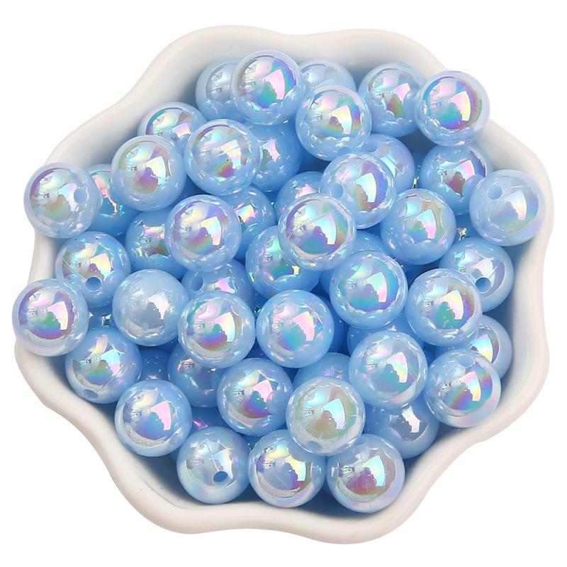 6/8/10mmABS Imitation Pearl AB Color Round Beads DIY Handmade Beaded Loose Bead Material Hair Accessories