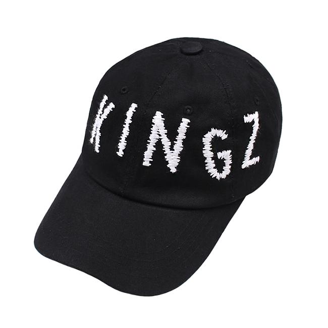 Leopeukingjeu Kings Big Logo Polo Cap Black