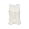 Veromoda Women's Linen Blend Short Vest