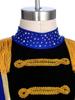 Children‘s Circus Themed Leotard Sparkly Rhinestones Long Sleeve Tassel Shoulder Pads Contrast Color Bodysuit for Stage Performance