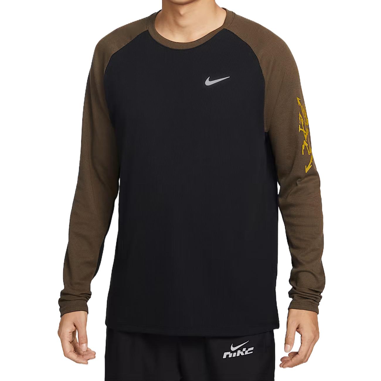 Nike Dri-Fit Stride Quick-Dry Soft Knit Waffle Crew Neck Running T-Shirt Men Tops IQ3630-010 S