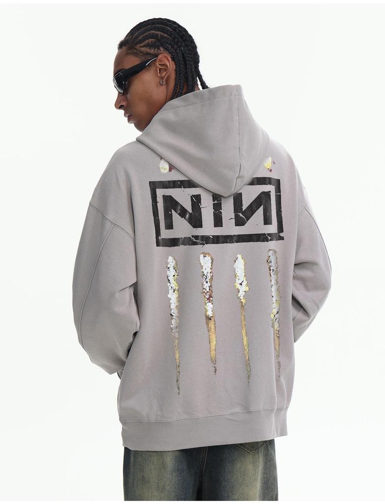 2025 Nine Inch Nails 3D Hooded Terry Knit Sweatshirt - Autumn/Winter Collection
