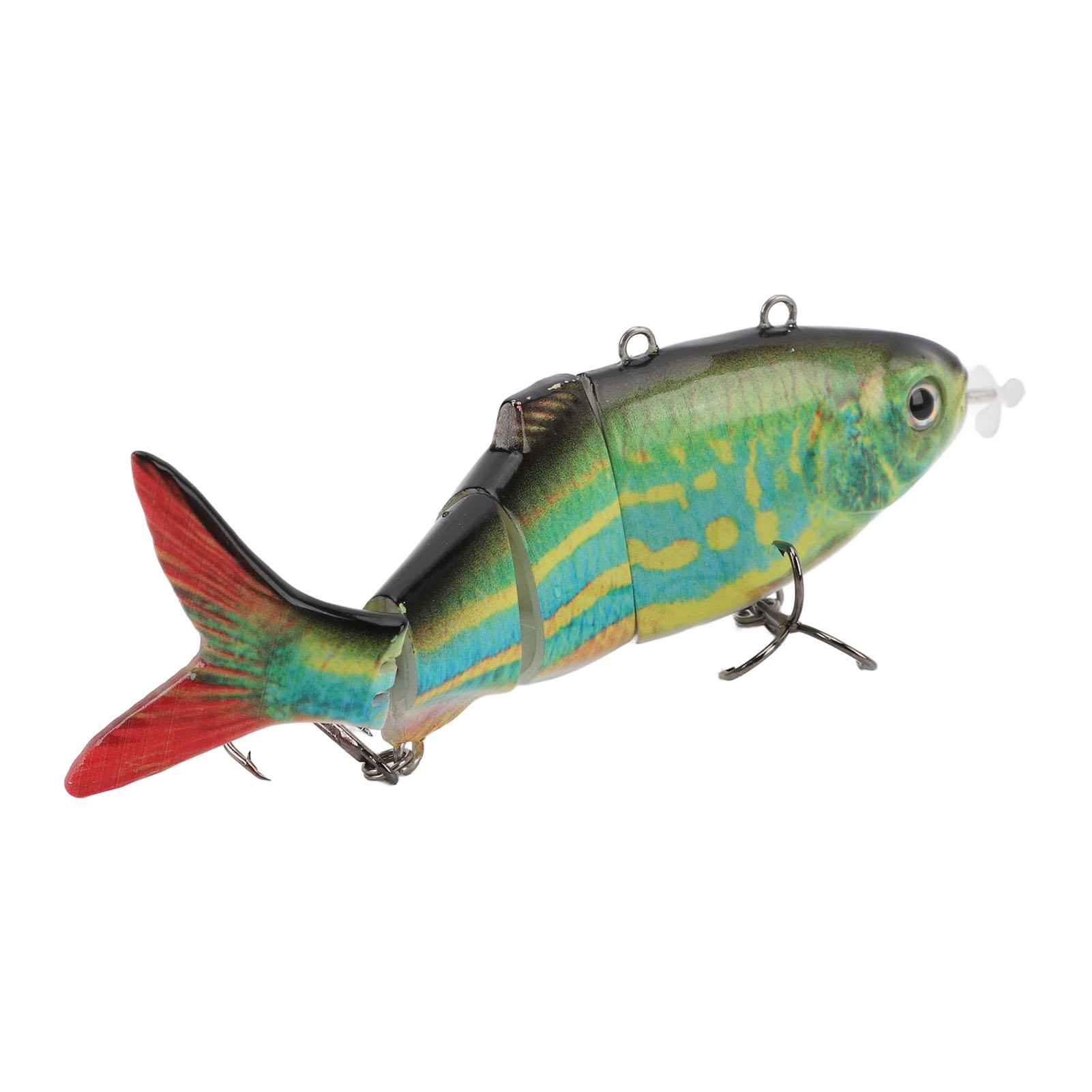 Электрическая рыболовная приманка USB перезаряжаемая многосекционная реалистичная светодиодная электрическая приманка для пресной воды BL