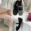 Fashion Retro Round Head Butterfly-knot Women Mary Jane Shoes Ladies Soft Sole Dress Flats Casual Street Style Ballet Shoes