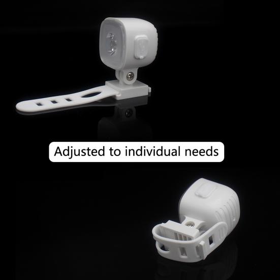 1 Pair LED Shoe Lights Rechargeable Headlights Waterproof High Lumens Ultralight Hands-Free Flashlights Running Shoe Lamps