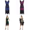 Eleganti Abiti da Festa da Donna Gatsby Flapper con Frange di Perline Vintage e Paillettes Senza Maniche Per uno Stile Senza Tempo