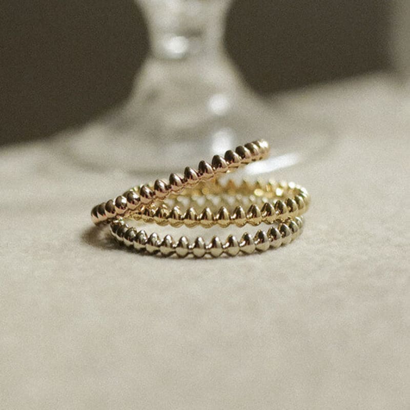 

sonryu mini drop ring real white gold