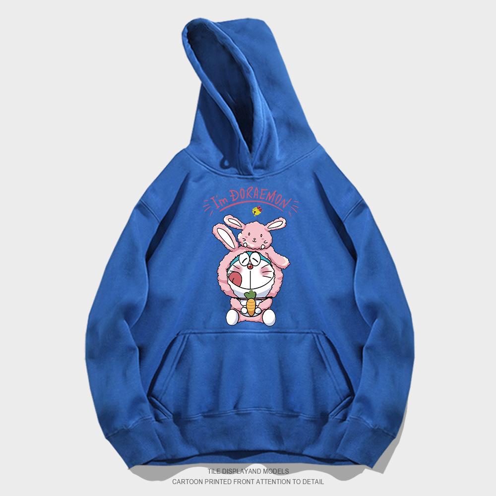 Cartoon anime hooded sweater men's and women's trendy brand loose casual teen student jacket top