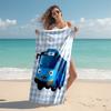 1pc Tayo The Little Bus2 Beach Towel, Comfortable and Thick, and Swimming/Bath/Picnic/Camping Towel, Suitable for Seaside Beaches