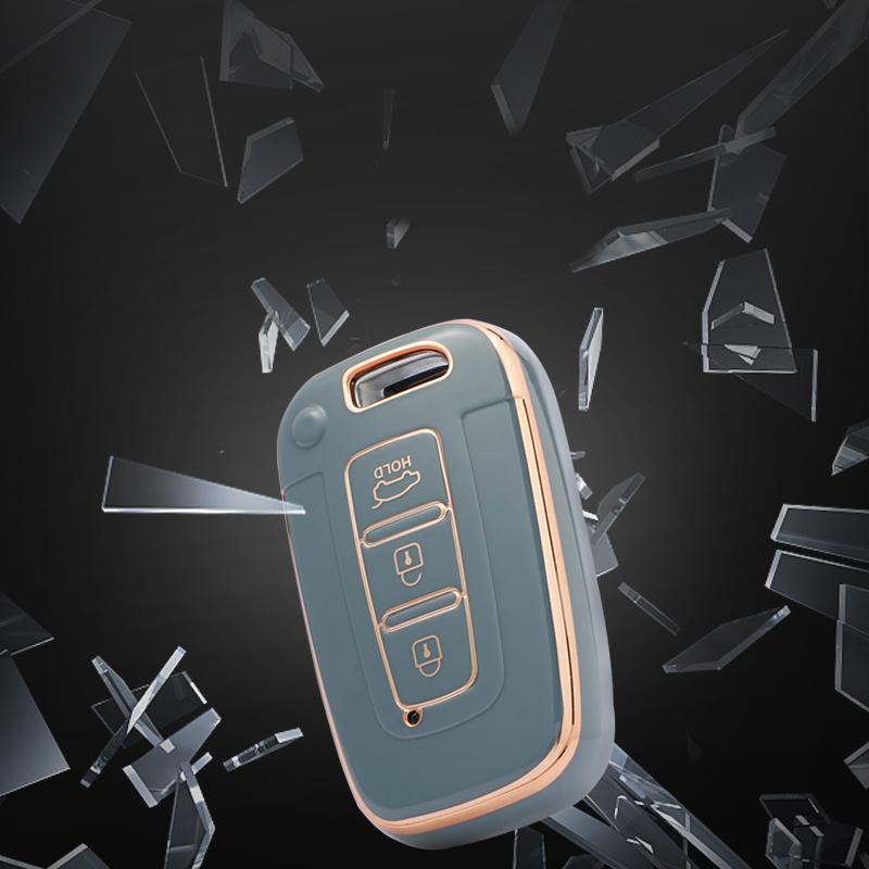 Weiche TPU Auto Schlüssel Abdeckung Fall Halter Shell Fob für Hyundai IX35 Sonata 8 für Kia Forte Rio 3 K2 k3 K5 Sportage Schlüsselbund Auto Zubehör