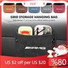 FBK3   2025 Hot Leather Grid Hanging Storage Bag Waterproof Org. w/Charging Port For Mercedes Benz AMG W202 W212 W213 W220 W221 W222 C1