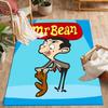 Mr Bean's Silly Adventure Themed Anti-Slip Rugs - Polyester Home Decor, Suitable for Bedrooms, Living Rooms, Doorways, Studios, and Decorations