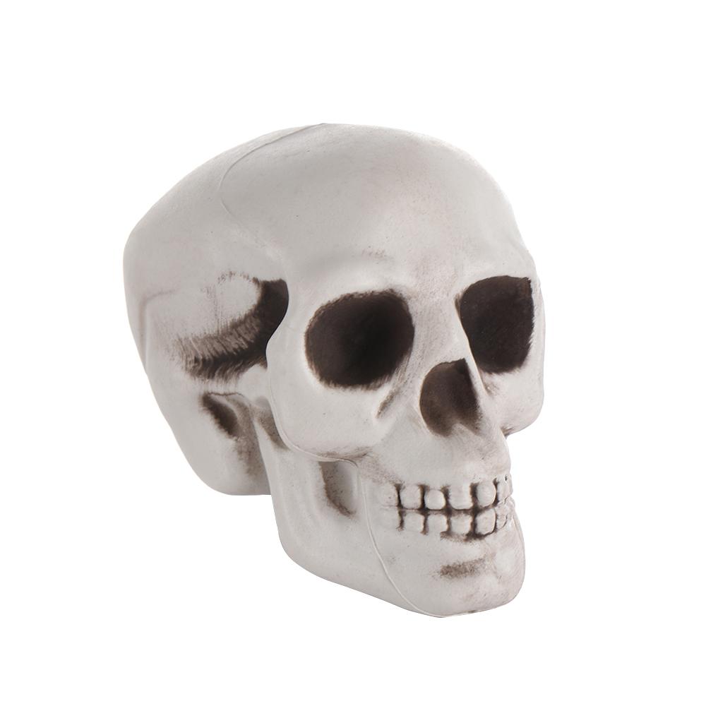 1PC Terrible Party Decoration Game Supplies Halloween Props Human Skeleton Skull Head Hanging Decor