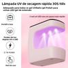 USB Nail Drying Lamp New Mini Rechargeable Timed Display UV LED Lamp Quick Drying For Gel Nail Polish Dryer Home Travel Use