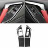4 Pièces Fibre de Carbone Couvercle de Panneau de Commutateur de Lève-Vitre Garniture Pour Nissan GT-R R35 08-16