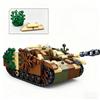524Pcs WW2 0858 Armored Fighting Tank Model Building Blocks Military Army Series UK US Style Children's Toy Bricks Birthday Gift