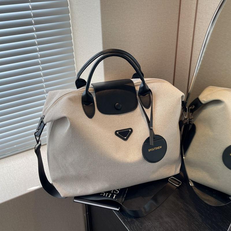 New short-distance travel bag large-capacity bag women's high-end texture lightweight duffel bag travel bag handbag